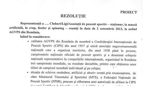 S-a hotarat soarta Campionatelor de Pescuit la Crap, editiile 2014 si 2015, in sedinta AGVPS